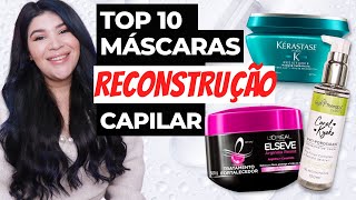 🆘 TOP 10 MÁSCARAS DE RECONSTRUÇÃO CAPILAR [Baratinhos, Farmácia e Profissionais]