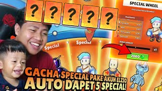 GACHA SPECIAL PAKE AKUN ELZIO! AUTO DAPET 5 SKIN SPECIAL BARU! 1X SPIN 2000 GEMS - Stumble Guys