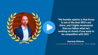 Nemanja Mirkovic Testimonial for Holisitc SEO & Digital and Semantic SEO Course