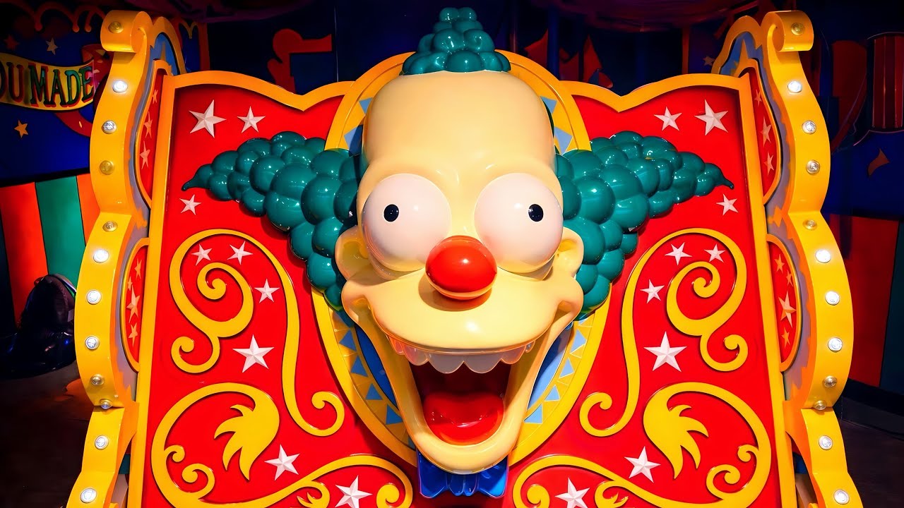 [NEW 2026] 4K Indoor Simulated ROLLERCOASTER - The Simpsons Ride ...
