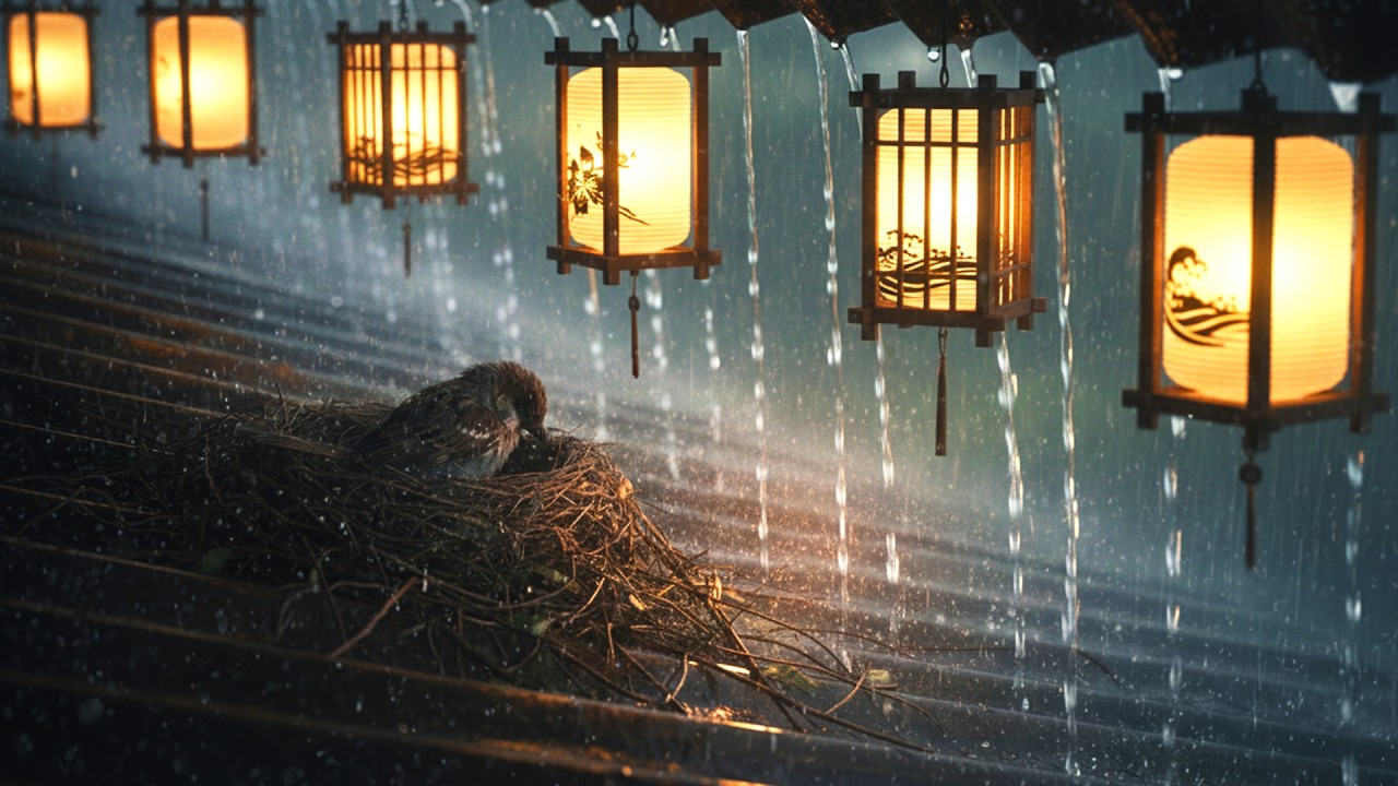 Gentle Rain Sounds Lofi Jazz 🎹 Meditation, Yoga, Spa