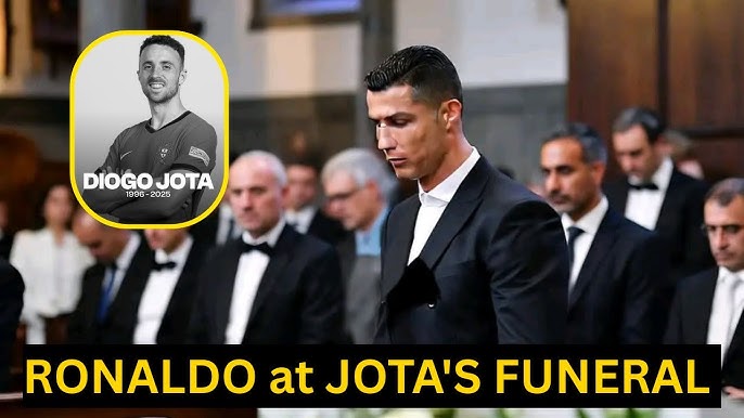 Cristiano Ronaldo couldn't hold back Tears as he arrive to Diogo Jota  funeral, But look at REACTION