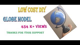This video shows an easy way to make globe using ball at home... Th...