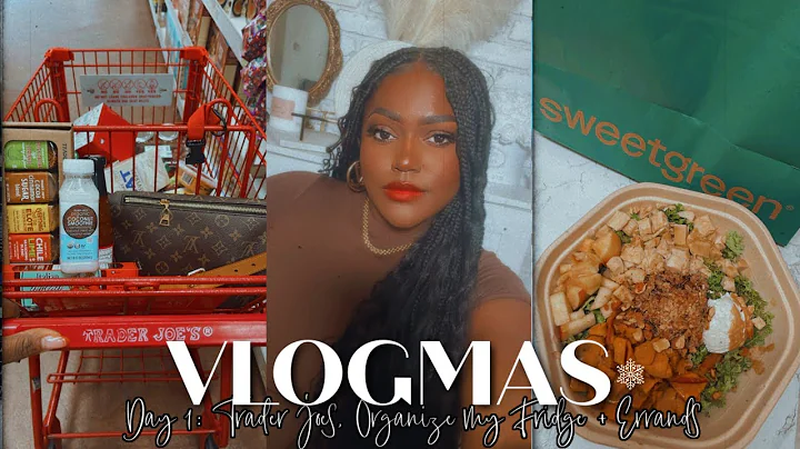 VLOGMAS DAY 1 | Trader Joe's Haul, Running Errands, Crate & Barrel Home Decor + More