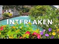 INTERLAKEN Switzerland Video 2020 🇨🇭 Travel Walking Tour 4K Ultra HD 🌼 Swiss Alps Travel Diary