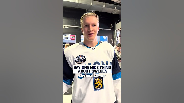Finnish team is asked to say one nice thing about Sweden 😭 #finland #hockey
