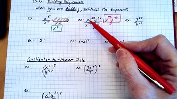 (5.5) Dividing Polynomials (Part One)