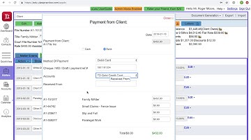 Q308. How to edit transaction in matter after Invoice is raise and it is locked?