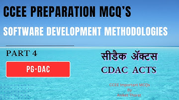 CDAC | PG-DAC | CCEE Preparation MCQ