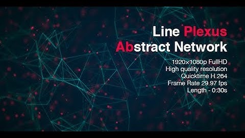 Line Plexus Abstract Network | Motion Graphics - Videohive template