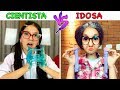 TIPOS DE CRIANÇAS FAZENDO SLIME #5 CIENTISTA VS IDOSA | Luluca