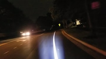 Nanrobot rs7 night ride. Raw footage from cell phone. Electric scooter.