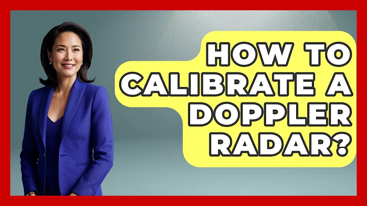 How To Calibrate A Doppler Radar? - Weather Watchdog
