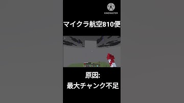 マインクラフト飛行機事故 #shorts #minecraft #マイクラ #伸びろ #エリトラ #飛行機 #飛行機事故