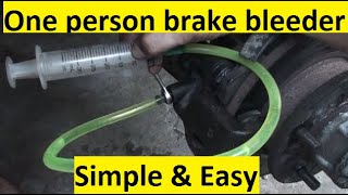 How to bleed your brakes by yourself using syringe