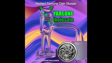 Welded samurai dish terp slurper quartz banger