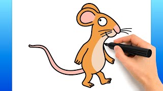 How To Draw The Gruffalo Mouse (Easy Drawing Tutorial)