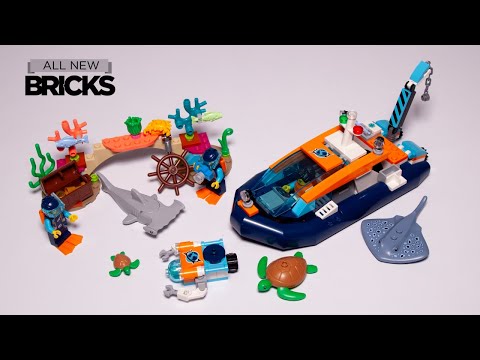 Lego City 60377 Explorer Diving Boat Speed Build