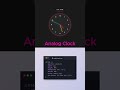 Create an Analog Clock ⏰ using JavaScript | Web Dev Day 11 #shorts#clock#webdevelopment#foryou#trend