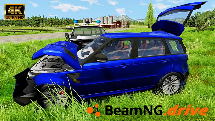 Fast cars vs crazy police chase - BeamNG Drive .