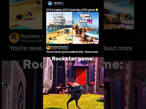GTA 6 Makes GTA 5 Look Old! 💀🔥 Rockstar Games Reaction #shorts #gta6 #memes