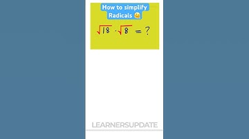 How to simplify radicals #1 #shorts #math #maths #mathematics #education #learn #learning
