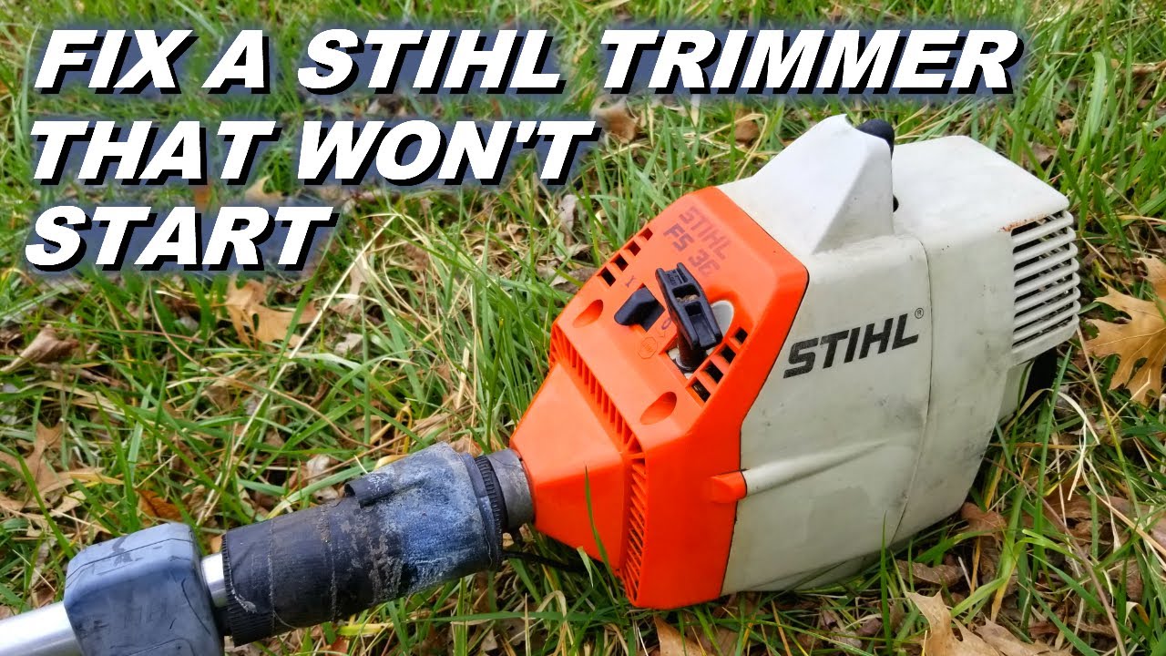 Fixing a Stihl trimmer FS36 that won't - YouTube