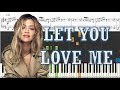 Rita Ora - Let You Love Me - Piano Tutorial w/ Sheets