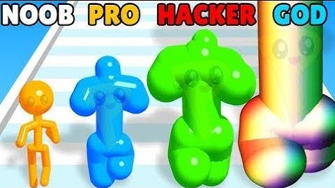 NOOB vs PRO vs HACKER vs GOD in Tall Man Run!