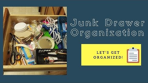 Clean with Me! Junk Drawer Organization