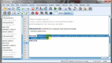 Batch recoding and batch value labels in SPSS