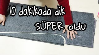 10 Dakikada Dik Bukadar Kolay Prati̇k Ferace Uzun Kap Aline Kurti Cutting And Stitcking