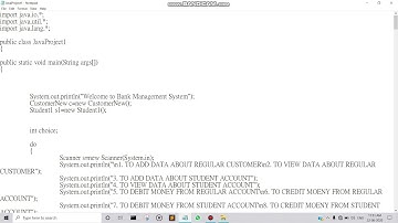 Simple Bank Management System Java project for Beginners