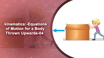 kinematics:-Equations of Motion for a Body Thrown Upwards-04