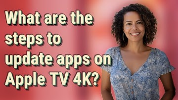 What are the steps to update apps on Apple TV 4K?
