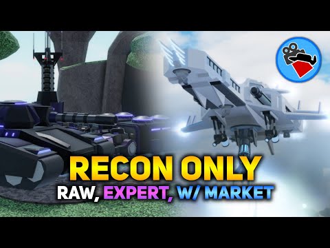 Expert Recon Base Only (with Market, Raw Gameplay) | Tower Blitz [ROBLOX]