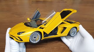 1:18 Diecast model car/ Lamborghini Aventador S by Autoart review [Unboxing]