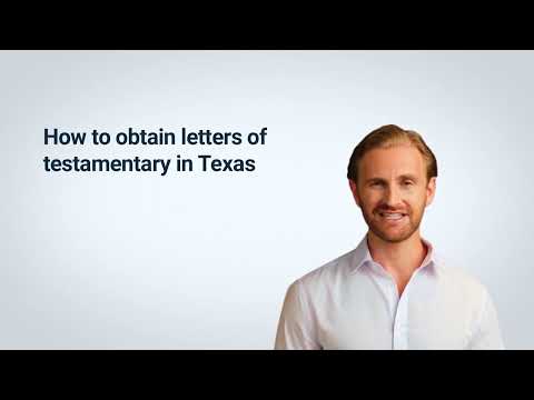 Video: Verlopen testamentaire brieven in Texas?