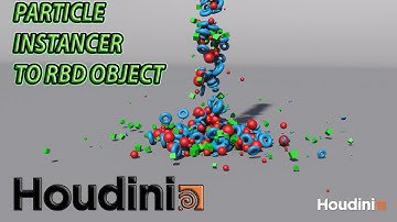 Particle instancer to rbd object || HOUDINI TUTORIAL