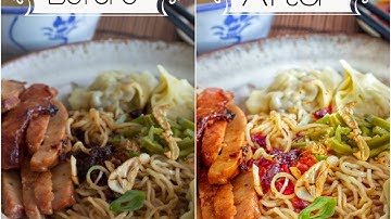 Food photo editing - using Snapseed