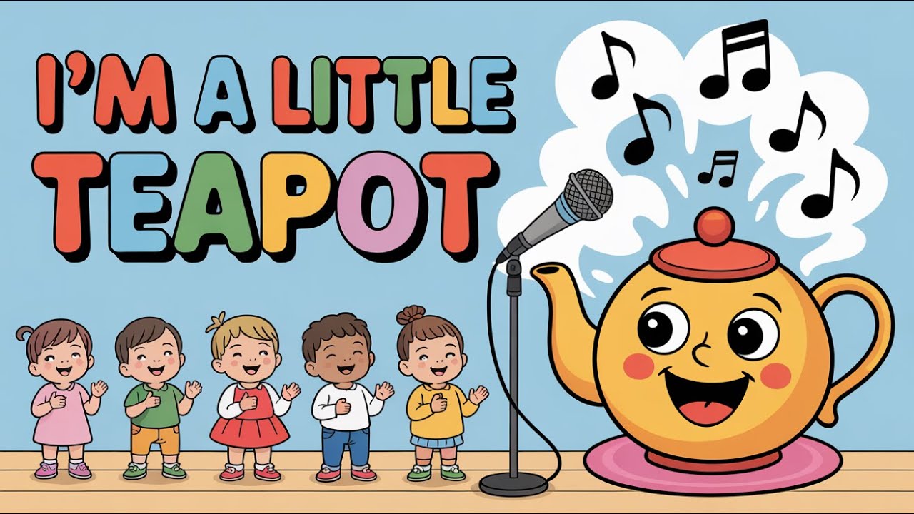 I Am a Little Teapot Nursery Rhyme | The Jolly Teapot Show | Cartoon ...