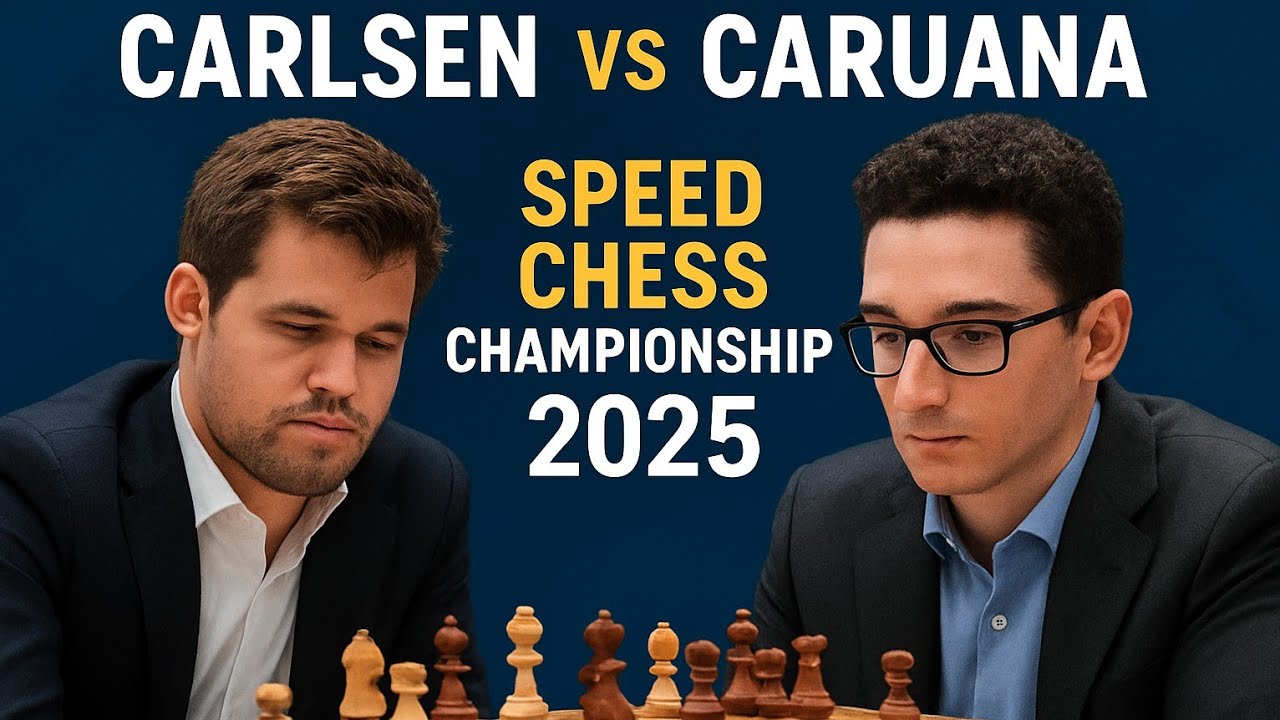 Magnus Carlsen vs Fabiano Caruana l Speed Championship Chess Match 2025 ...