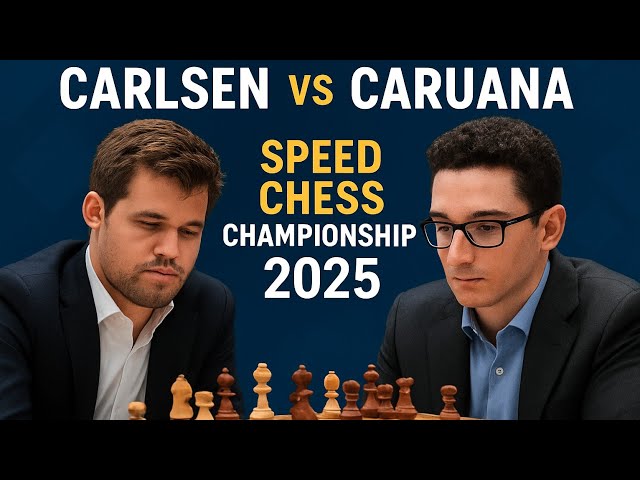 Magnus Carlsen vs Fabiano Caruana l Speed Championship Chess Match 2025#chess #shatranj64#viralvideo