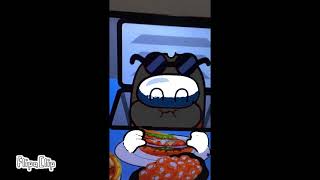 Among Us Bendy eats a burger 2