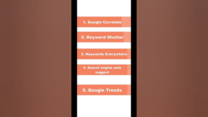6 Free Keyword Research Tools for SEO #shorts