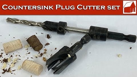 How to Use a Countersink Drill Bit & Plug Cutter Set - Basic Woodworking