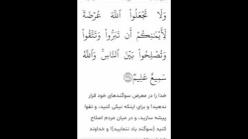 سوره مبارکه بقره آیات ۲۲۳و۲۲۴با معنی گویا گوارای وجودتان #قرآن #قران_كريم #قران #قرآن_كريم #youtube