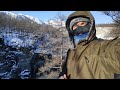 Одиночный зимний поход на водопад реки Апсат _ здравствуй Дед Мороз