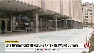 City operations to resume after network outage