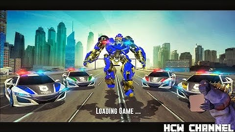 US NYPD POLICE CAR REAL ROBOT TRANSFORM SIMULATOR Gameplay